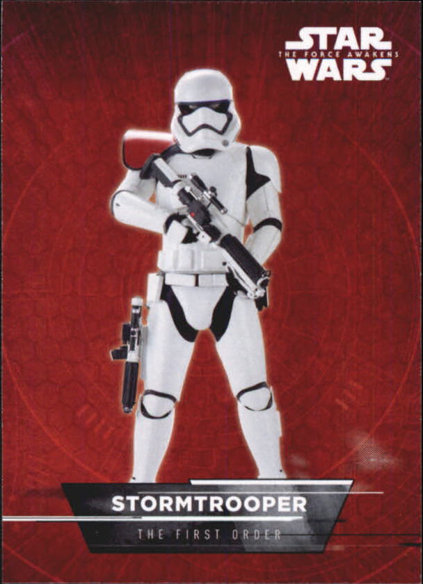 the force awakens series one character stickers #6 stormtrooper