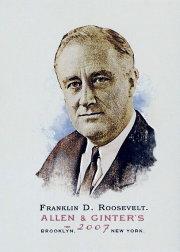 2007 Topps Allen and Ginter #269 Franklin D. Roosevelt