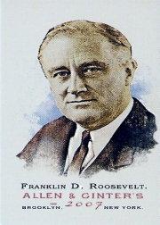 2007 Topps Allen and Ginter Mini A and G Back #269 Franklin D. Roosevelt