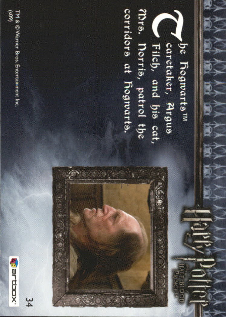 2009 harry potter and the half-blood prince #34 argus filch and