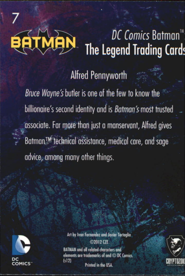2012 dc comics batman the legend trading cards pick from list