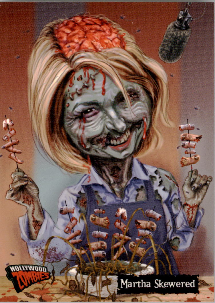 2007 topps hollywood zombies #12 martha skewered (martha stewart
