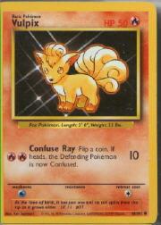 1999 Pokemon Base Unlimited #68  Vulpix (UER) (C)