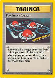 1999 Pokemon Base Unlimited #85  Pok�mon Center (U)