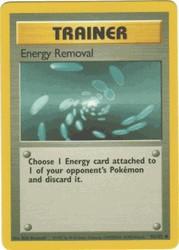 1999 Pokemon Base Unlimited #92  Energy Removal (C)