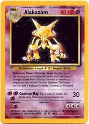 1999 Pokemon Base Unlimited #1 Alakazam (holo) (R)