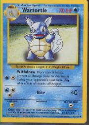 1999 Pokemon Base Unlimited #42  Wartortle (U)