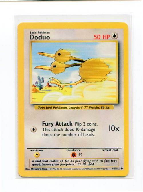 1999 Pokemon Base Unlimited #48  Doduo (C)