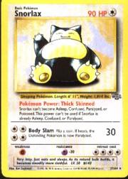 1999 Pokemon Jungle 1st Edition #27  Snorlax (R)