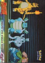 1999 Pokemon: The First Movie - Topps #26  Round one equals defeat