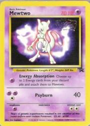 1999-02 Pokemon Promo Star Wizards of the Coast #3  Mewtwo (First Movie)
