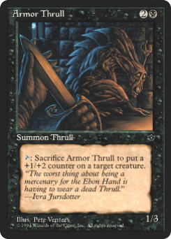 1994 Magic the Gathering Fallen Empires #2 Armor Thrull v1 C :K: