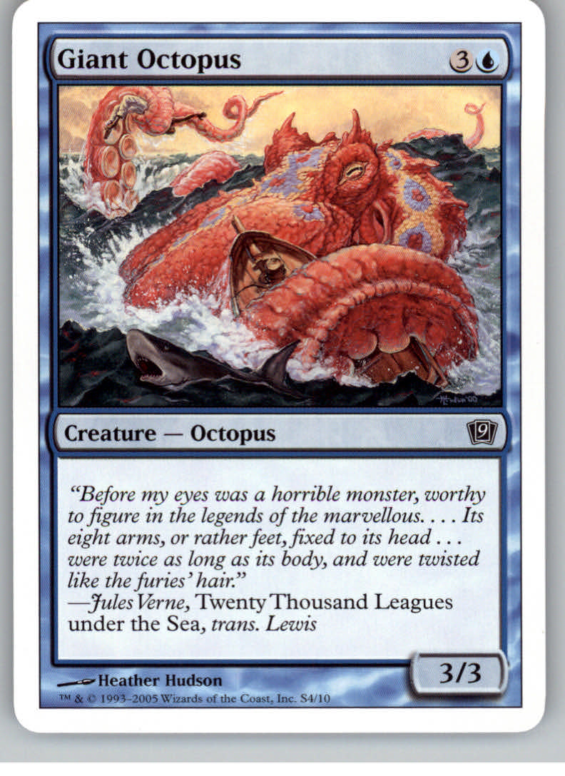2005 Magic the Gathering 9th Edition #112  Giant Octopus C :B:
