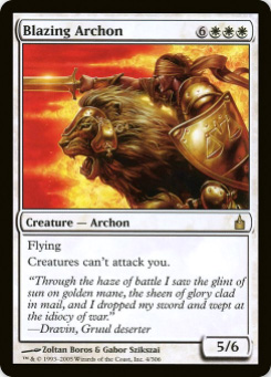 2005 Magic the Gathering Ravnica: City of Guilds #9  Blazing Archon R :W: