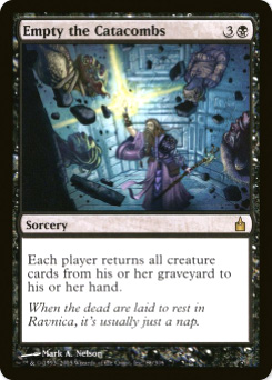 2005 Magic the Gathering Ravnica: City of Guilds #80  Empty the Catacombs R :K: