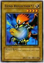 2002 Yu-Gi-Oh Legend of Blue Eyes White Dragon 1st Edition #LOB-21  Fiend Reflection #2