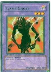 2002 Yu-Gi-Oh Legend of Blue Eyes White Dragon 1st Edition #LOB-29  Flame Ghost (R)