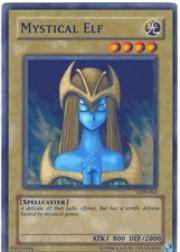 2002 Yu-Gi-Oh Legend of Blue Eyes White Dragon 1st Edition #LOB-62  Mystical Elf (SR)