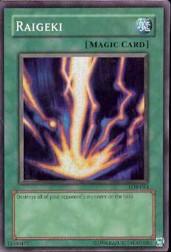 2002 Yu-Gi-Oh Legend of Blue Eyes White Dragon Unlimited #LOB-53  Raigeki (SR)