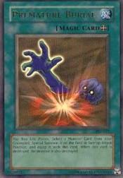 2002 Yu-Gi-Oh Pharaoh's Servant Unlimited #PSV-37  Premature Burial (UR)