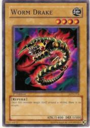 2003 Yu-Gi-Oh Labyrinth of Nightmare 1st Edition #LON-4  Worm Drake