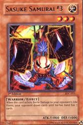 2004 Yu-Gi-Oh Invasion of Chaos 1st Edition #IOC-11  Sasuke Samurai #3 (R)