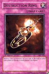 2004 Yu-Gi-Oh Invasion of Chaos 1st Edition #IOC-101  Destruction Ring (R)