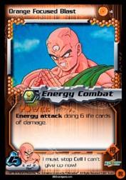 2001 Dragon Ball Z Cell Saga #4  Orange Focused Blast C