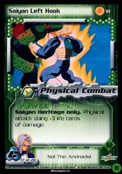 2001 Dragon Ball Z Cell Saga #18  Saiyan Left Hook C