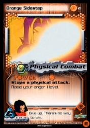 2001 Dragon Ball Z Cell Saga #21  Orange Sidestep C