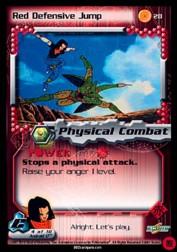 2001 Dragon Ball Z Cell Saga #28  Red Defensive Jump C