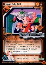 2001 Dragon Ball Z Cell Saga #67  Orange Ally Drill U