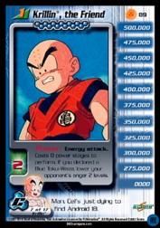 2001 Dragon Ball Z Cell Saga #89  Krillin, the Friend (Level 1) U