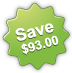 Save $93.00