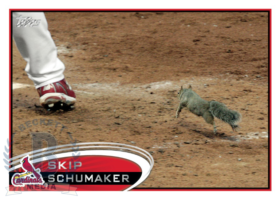 Exclusive: St. Louis Cardinals' Rally Squirrel gets a 2012 Topps