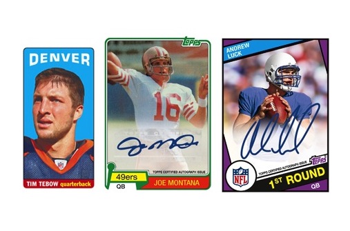 Autographed QB Rookie Cards in 2012 Topps Football