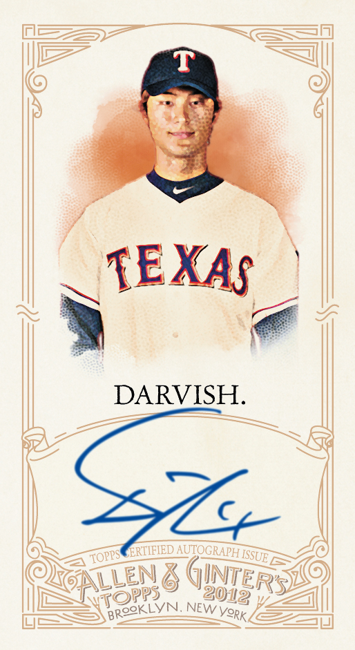 Yu Darvish All Star Game Collectible Baseball Card - 2012 Topps