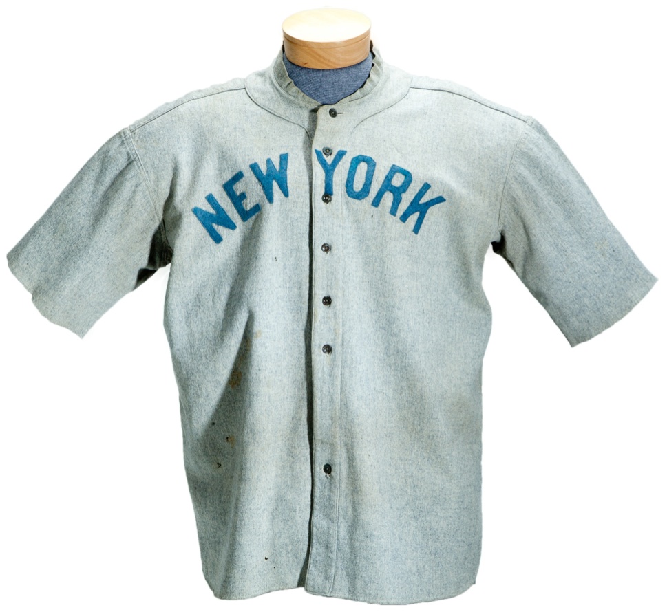 Earliest known Babe Ruth game-used New York Yankees jersey hits