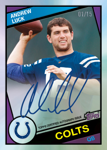 First Look: Andrew Luck's 2012 Topps Rookie Card - Beckett News