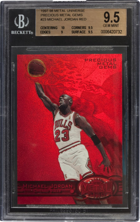 Michael Jordan Card FLEER GOLD FOIL AUTHENTIC 90's FADE AWAY BULLS