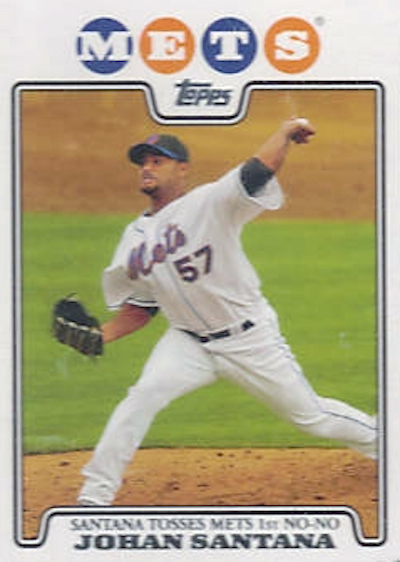 Johan Santana throws first no-hitter in Mets history - and already has a  no-no baseball card - Beckett News