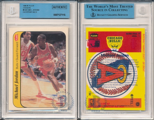 1986 fleer michael jordan sticker