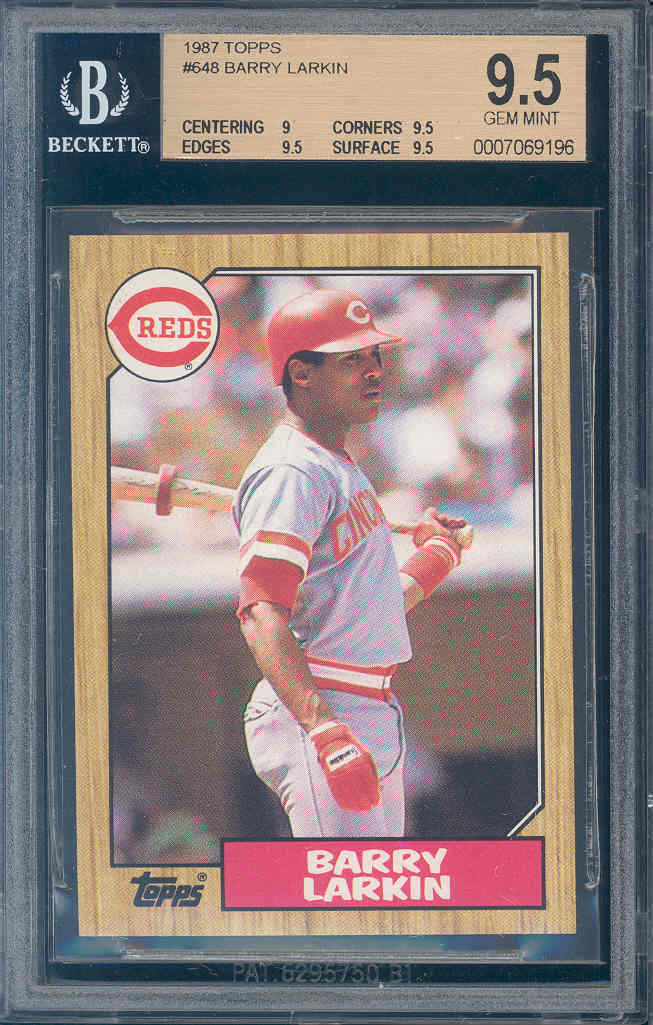 Barry Larkin Jersey - Cincinnati Reds 1987 Cooperstown Away