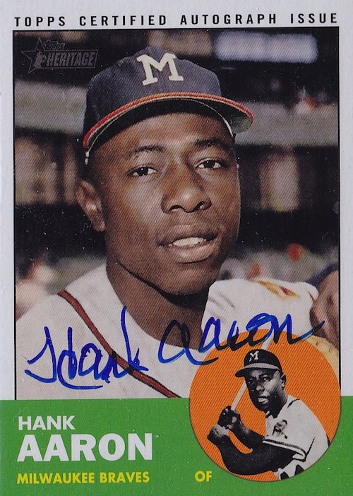 Topps signs Hank Aaron to autograph deal - Beckett News