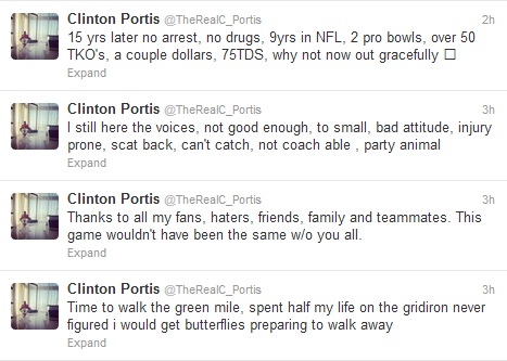 Clinton Portis retires: former Redskins and Broncos running back