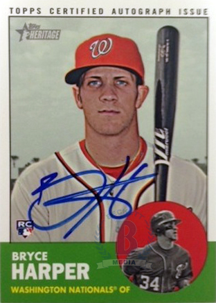 2012 Topps Heritage Bryce Harper