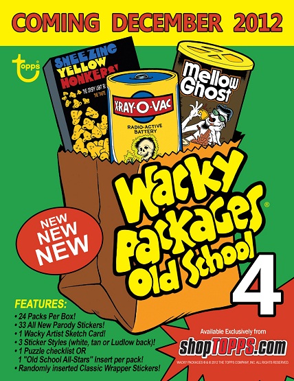 Vintage 1990 4 packs Wacky Packages     Stickers
