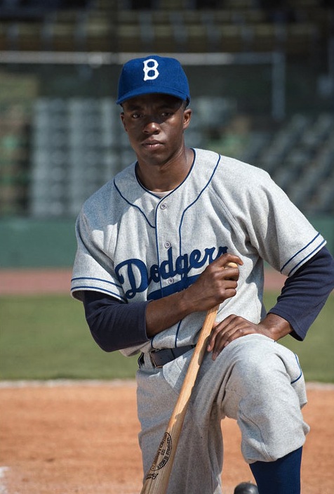 Chadwick Boseman Plays Jackie Robinson