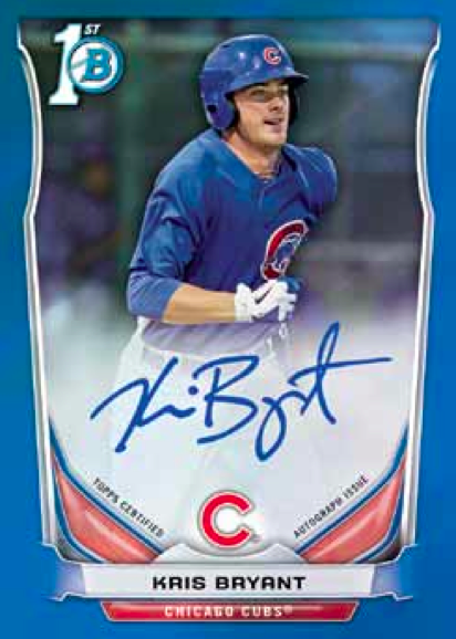 Lids Kris Bryant Chicago Cubs Autographed 2014 Bowman Prospects MLB 1st  Bowman Paper #BP25 Beckett Fanatics Witnessed Authenticated 10 Card