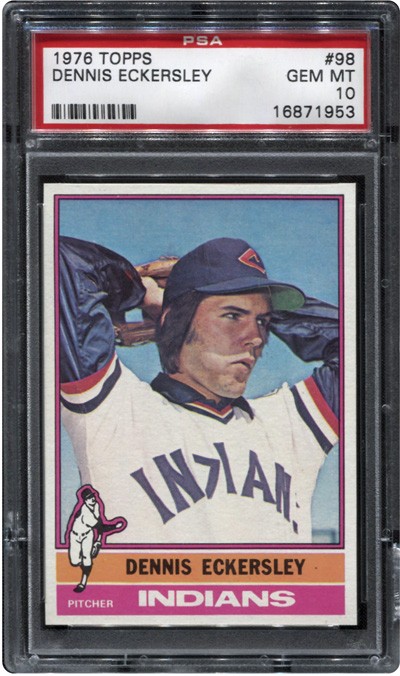 Sold at Auction: 1981 Topps Dennis Eckersley Psa 7